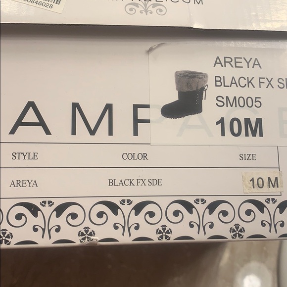 NIB Rampage Womens Areya Winter Snow Boots Black size 10 New - Picture 7 of 7